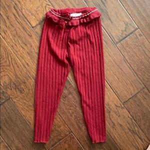 Zara girls ribbed leggings